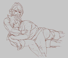 wolgraha cuddle sketch