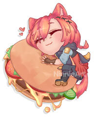 Burger G'raha charm art