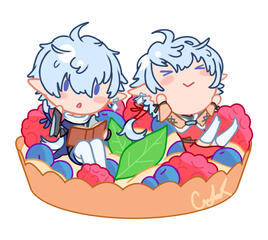 Twins in a tart